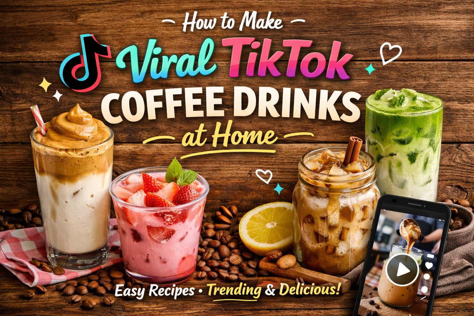 How to Make Viral TikTok Coffee Drinks at Home – Ultimate Guide